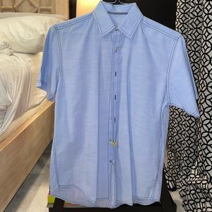 Mens small James Campbell short sleeve button down shirt